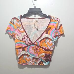 Garage short sleeve low cut pop tee